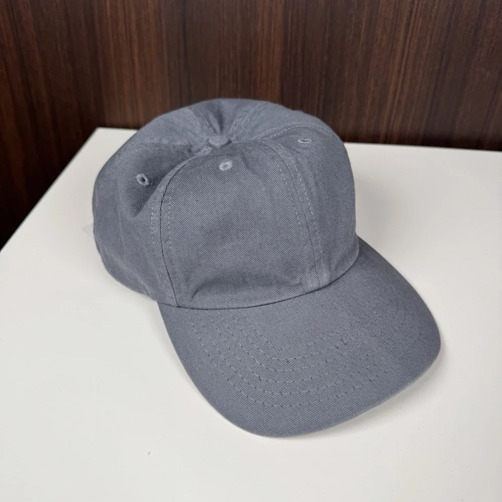 J Crew Made in the USA Garment Dyed Twill Baseball Cap Hat Gray - NEW